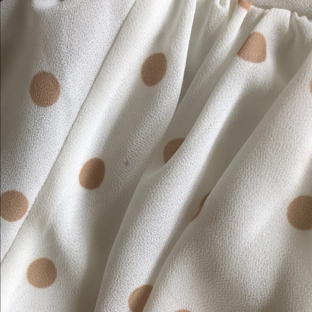 Shona Joy Sophia Plunged Ruffle Mini Polka Dot Dress 8 - Picture 14 of 14